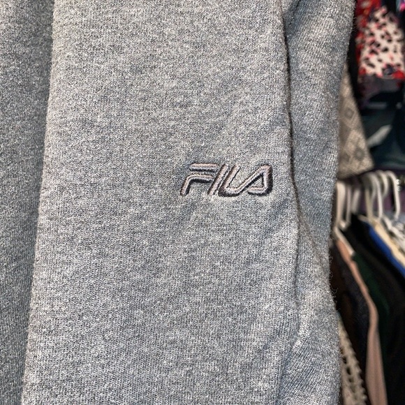 Grey FILA Joggers with pockets size xXL unisex boyfriend type bottoms fitted - Picture 4 of 6